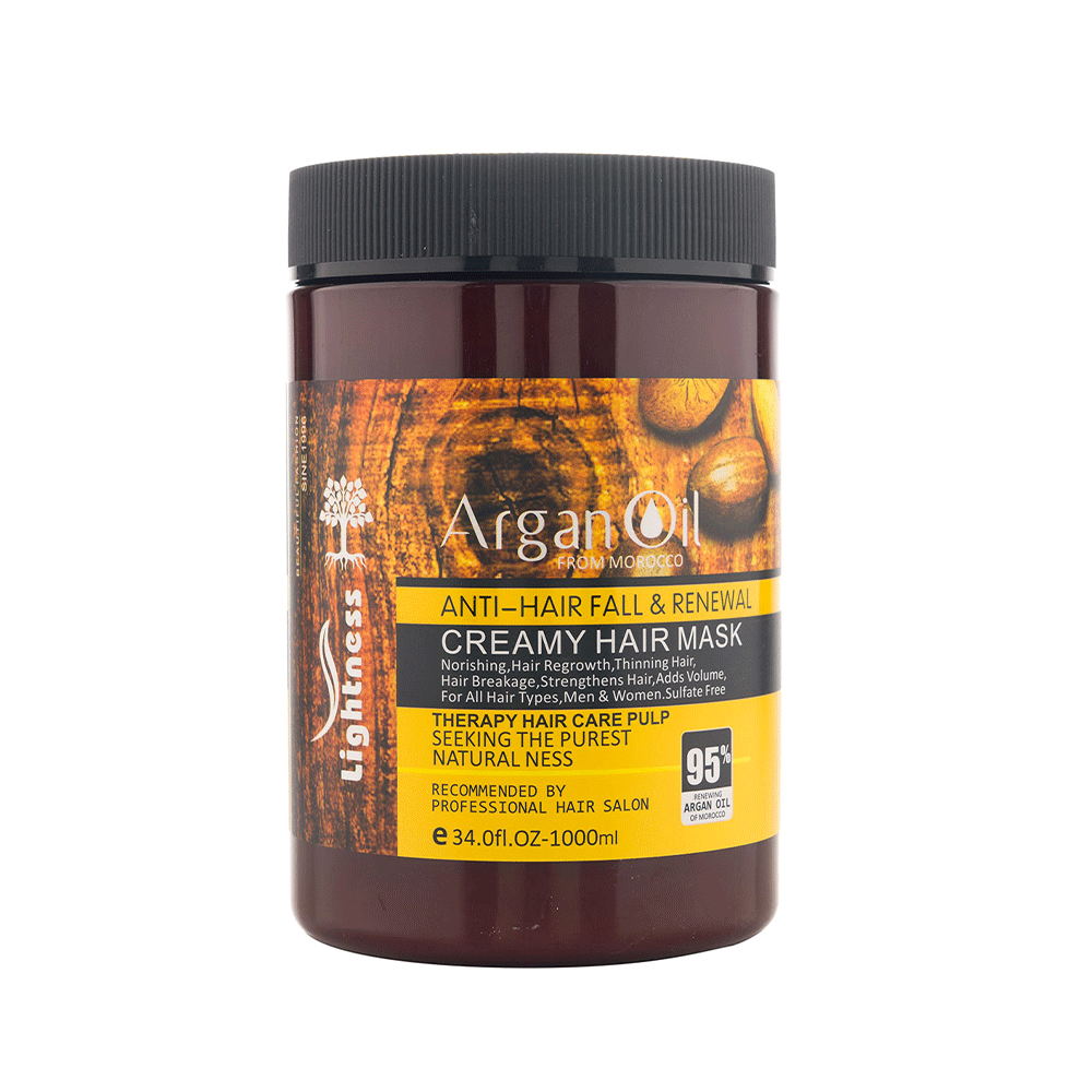 ماسک مو آرگان بدون سولفات لایتنس 1000 میلیلیتر