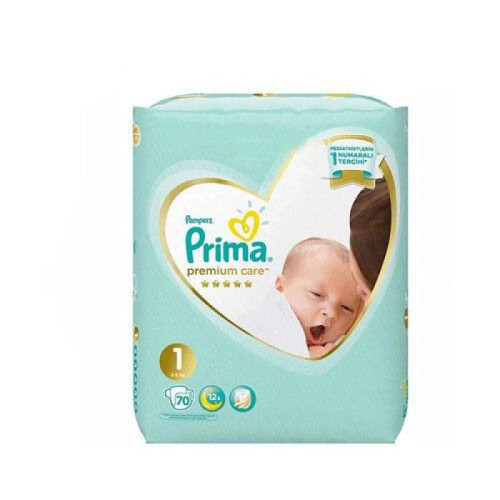 پوشک بچه پریما پمپرز ضد حساسیت لهستانی (پریما سفید) سایز 1 بسته 70 عددی