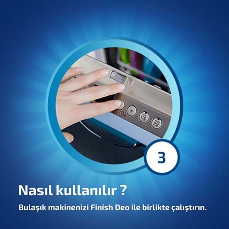 بوگیر و خوشبوکننده ماشین ظرفشویی فینیش Finish مدل Deo رایحه لیمو و فرش – ماندگاری ۶۰ بار شستشو