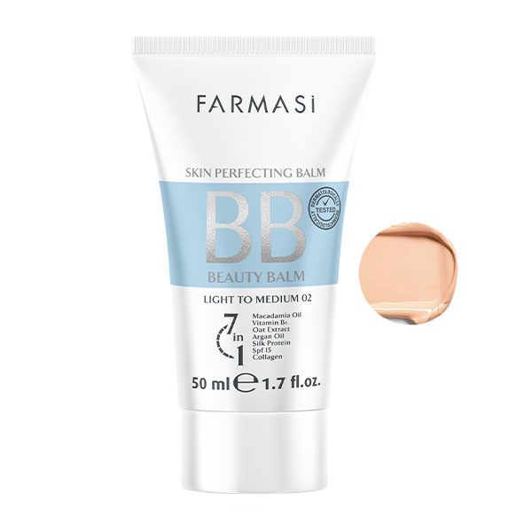 بی بی کرم فارماسی اورجینال SPF15 حاوی ۷ ماده مؤثره حجم ۵۰ میل پوشش طبیعی و مراقبت از پوست