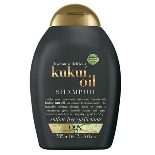 شامپو فاقد سولفات آبرسان و ضد وز Kukui Oil او جی ایکس حجم 385 میل (واردات قانونی ارسال از منطقه آزاد ارس)