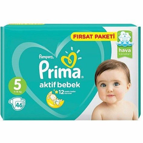 پوشک پریما پمپرز آوانتاژ ترک سایز ۵ بسته ۴۶ عددی(واردات قانونی ارسال از منطقه آزاد ارس)