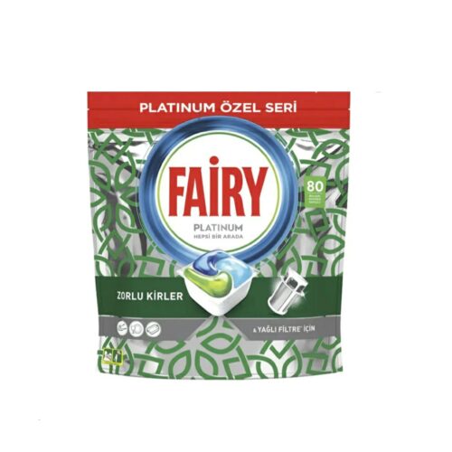 قرص ماشین ظرفشویی فیری پلاتینیوم سری ویژه Platinum Özel بسته 80 عددی (واردات قانونی ارسال از منطقه آزاد ارس)