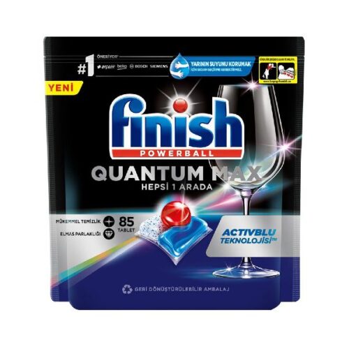 قرص ماشین ظرفشویی فینیش کوانتوم مکس Finish Quantum Max بسته 85 عددی – با تکنولوژی Activblu (واردات قانونی ارسال از منطقه آزاد ارس)