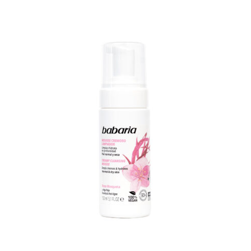 1759164472_62030.jpeg موس کرمی پاک کننده صورت باباریا با رز هیپ و جلبک قرمز (Babaria Creamy Cleansing Mousse Rosehip & Red Algae) باباریا حجم 150 میل اورجینال (واردات قانونی ارسال از منطقه آزاد ارس)