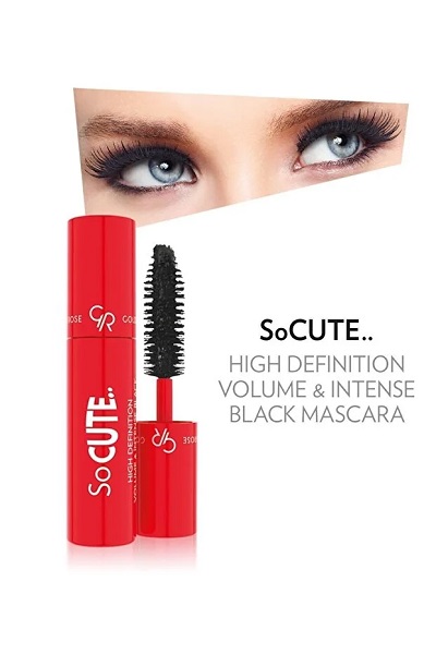 ریمل مینی گلدن رز مدل So Cute Intense Volume حجم ۲.۵ میل اورجینال حجم‌دهنده، بلندکننده و لیفت‌کننده مژه