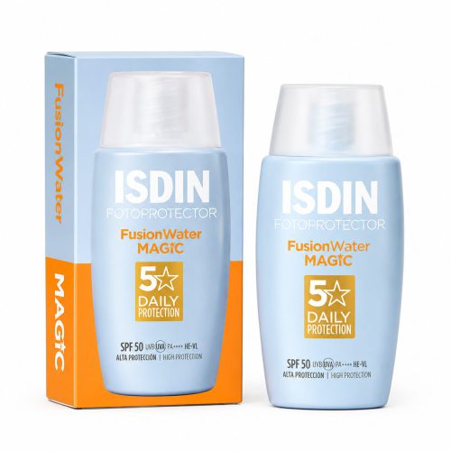 49922abd-5742-4816-ad88-07286c54811b ضد آفتاب فلوئیدی بیرنگ ایزدین SPF50 مدل Fusion Water Magic حجم ۵۰ میل اصل آبرسان، فاقد چربی و مناسب انواع پوست