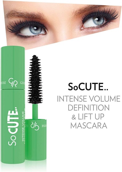 ریمل مینی گلدن رز مدل So Cute Intense Volume حجم ۲.۵ میل اورجینال حجم‌دهنده، بلندکننده و لیفت‌کننده مژه