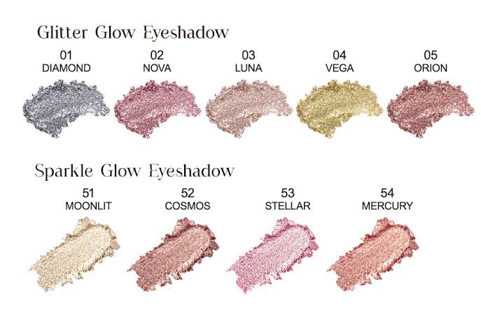سایه چشم براق گلدن رز Sparkle Glow در چند شید تصویر سایه چشم براق گلدن رز Sparkle Glow در چند شید