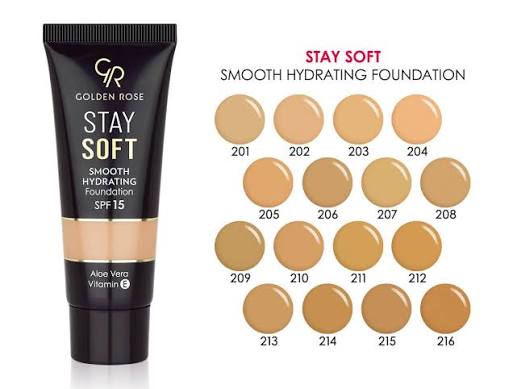 images کرم پودر تیوپی آبرسان استی سافت گلدن رز با SPF 15