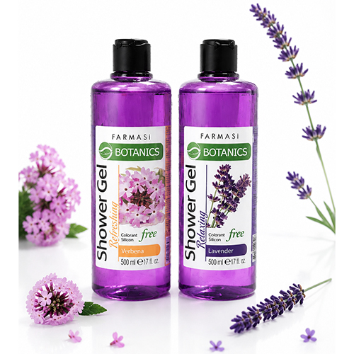 شامپو بدن فارماسی Botanics لوندر حجم ۵۰۰ میل اورجینال پاک‌کننده ملایم با رایحه اسطوخودوس، بدون پارابن و سیلیکون