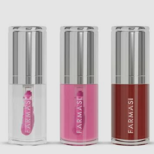 روغن لب فارماسی (Farmasi) مدل Lip Oil - رنگ‌های Transparent، Pink و Cherry